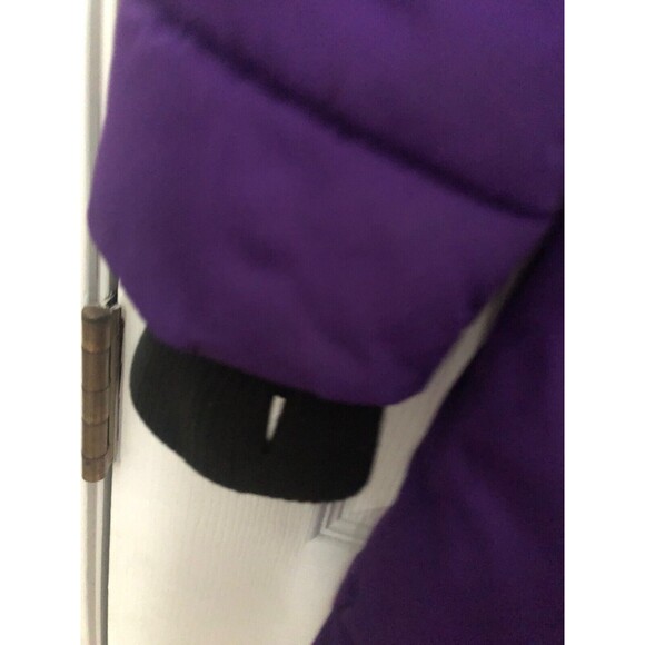 Weatherproof Puffer Coat Girls size 12 Purple w/Thumbhole Cuffs - No Hood - Picture 5 of 11